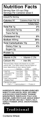 Nutritional Facts